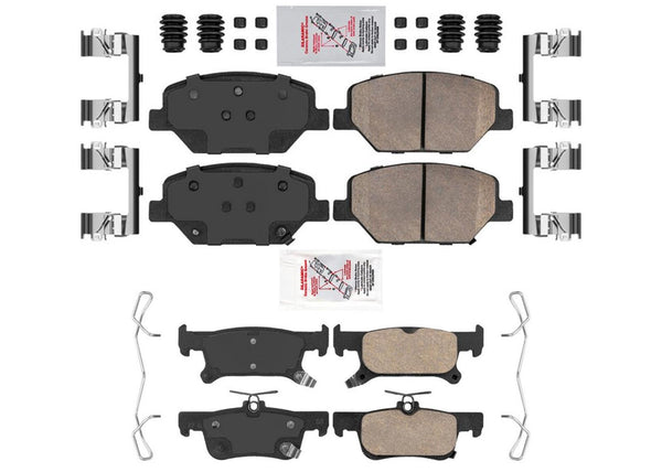 Front & Rear Ceramic Brake Pads Set for Buick Envision Front Wheel Drive 17-20