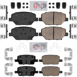 Front & Rear Ceramic Brake Pads Set for Base Chevrolet Camaro 2016-2020 JL9