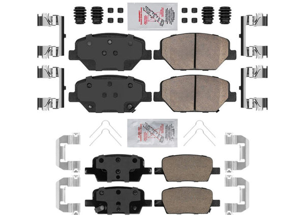 Front & Rear Ceramic Brake Pads Set for Base Chevrolet Camaro 2016-2020 JL9