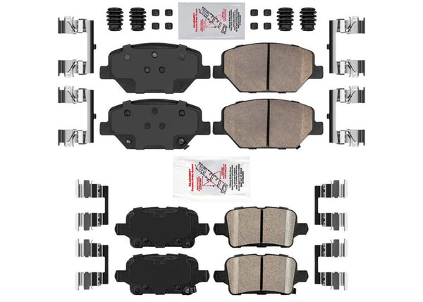 Front & Rear Ceramic Disc Brake Pads Set for Buick Regal TourX 2018-2020
