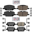 Front & Rear Ceramic Disc Brake Pads Set for Cadillac XT4 XT-4 2020 2021 2022