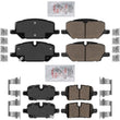 Front & Rear Ceramic Disc Brake Pads Set for GMC Terrain 21-23 w/ 321MM Rotors