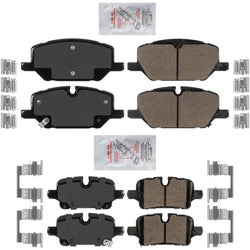 Front & Rear Ceramic Disc Brake Pads Set for GMC Terrain 21-23 w/ 321MM Rotors