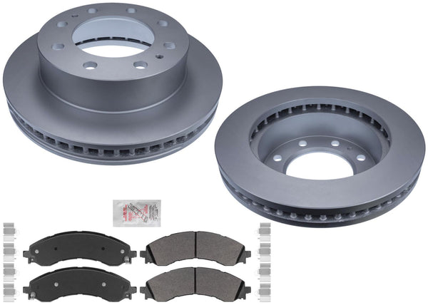 Fleet Duty Disc Brake Rotors Pads Hardware for 21-22 GMC Savana Express 2500 35