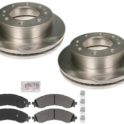 Fleet Duty Disc Brake Rotors Pads Hardware for 21-22 GMC Savana Express 2500 35