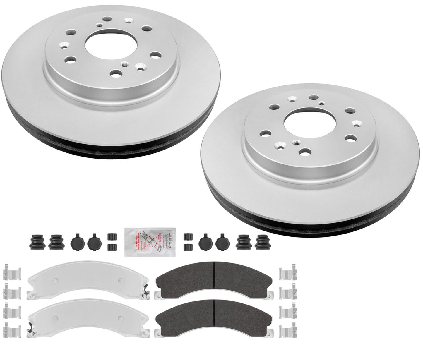 Pastillas de freno delanteras galvanizadas y rotores recubiertos para Chevrolet Suburban 2016-2020