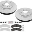Front Galvanized Brake Pads & Coated Rotors For Chevrolet Suburban 2016-2020