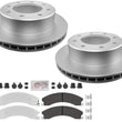 H/D Fleet Rear Galvanized Brake Pads & Coated Rotors FOR 18-20 Express Van 4500