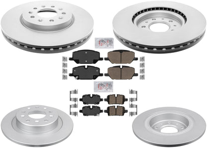 Front and Rear Coated Brake Rotors & Disc Brake Pads For GMC Terrain 2021-2023 - Photo 1