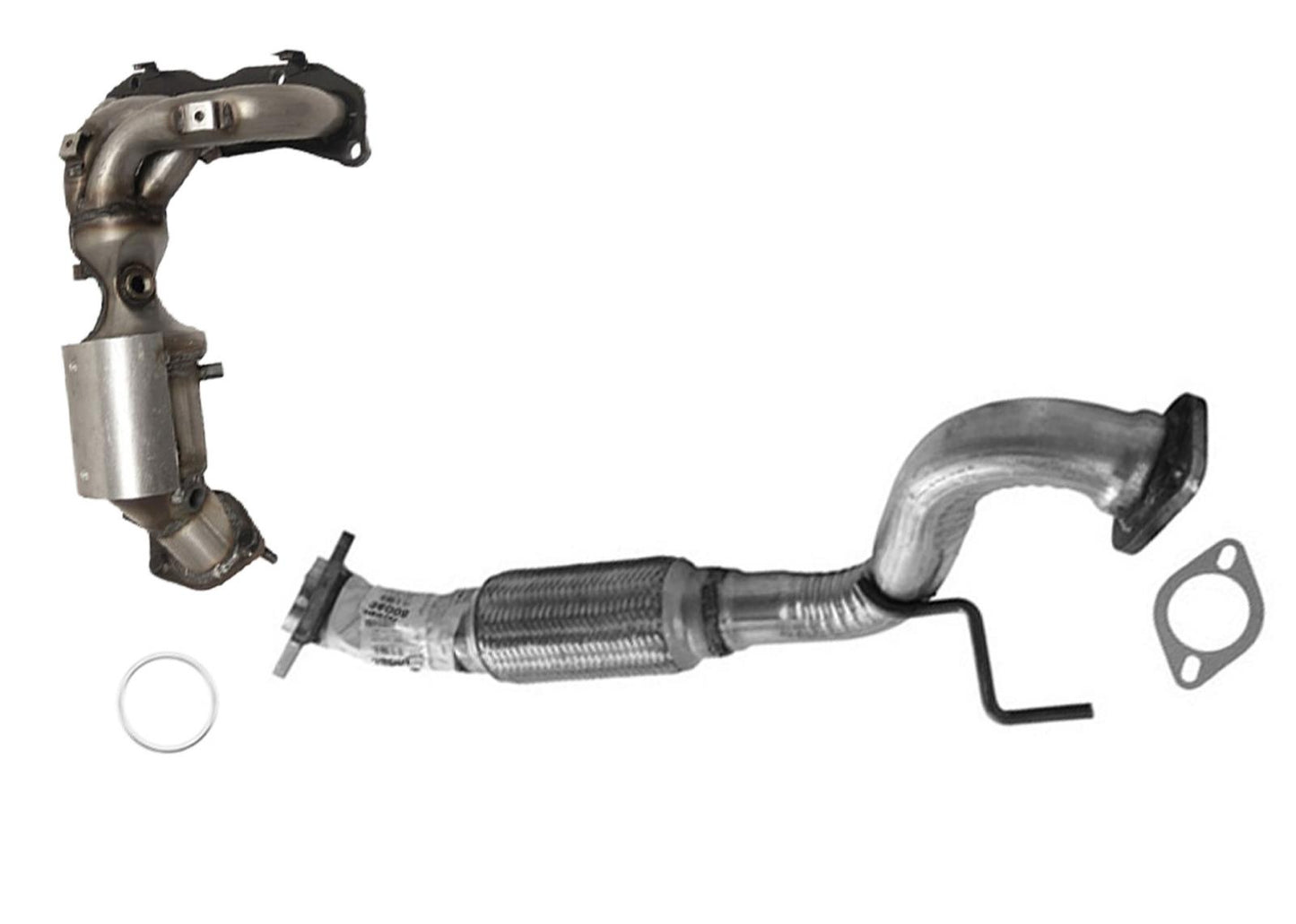 Front Manifold Converter Flex Pipe For Nissan Rogue 2008-2013 Front Wheel Drive