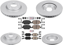F & R Coated Brake Rotors & Pads for Buick Regal TourX 18-20 321mm Front Rotors