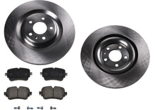 Rear Coated Disc Brake Rotors & Rear Disc Brake Pads For Audi Q7 2016-23 350mm