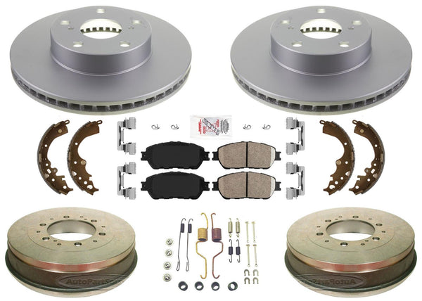 Tambores de pastillas de rotores de freno de disco para Toyota Tacoma 05-2015 tracción trasera de 5 lengüetas