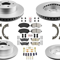 Improved Performance Brake Rotors Brake Pads For 2003-2007 Jeep Liberty