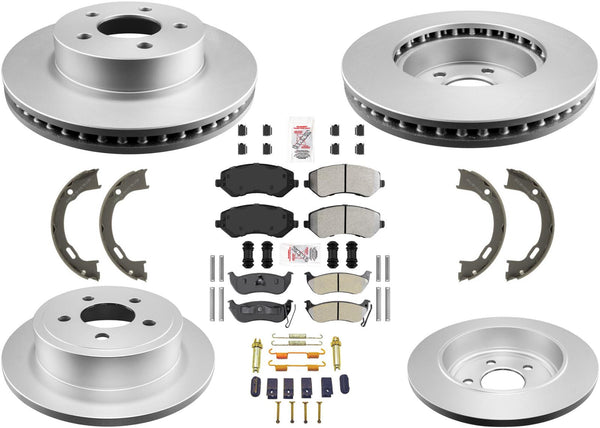 Pastillas de freno de rotores de freno de rendimiento mejorado para Jeep Liberty 2003-2007