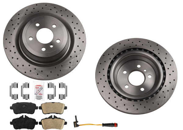 Sport Package Disc Brake Rotors Ceramic Pads For Mercedes Benz GLE350 350mm