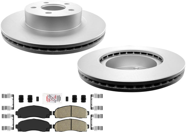 Pastillas de freno recubiertas de rotores de freno de disco para Ford Ranger 03-11 con tracción a las 4 ruedas