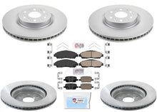 Pastillas de freno de cerámica con rotores recubiertos de freno de disco delantero y trasero para Cadillac XT5 17-21