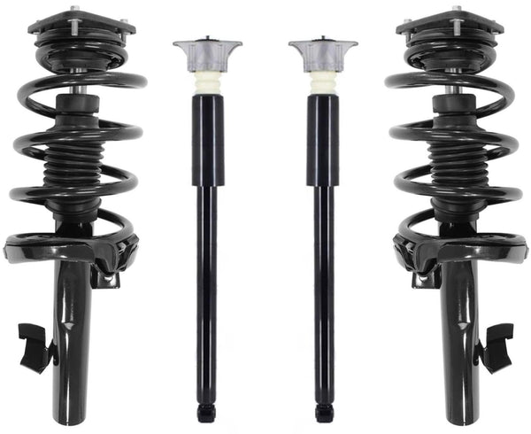 Front Complete Struts W/ Spring & Rear Complete Shocks For Volvo C30 2007-2013