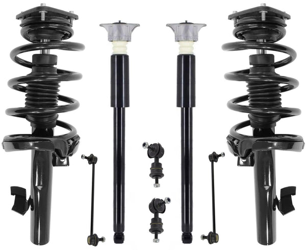 Front Struts Rear Complete Shocks & Sway Bar Links For Volvo C30 2007-2013