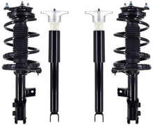Front Complete Struts W/ Spring & Rear Complete Shocks For Hyundai Elantra 07-10