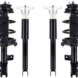 Front Complete Struts W/ Spring & Rear Complete Shocks For Hyundai Elantra 07-10