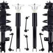Front Struts W/ Spring & Rear Complete Shocks& Links For Hyundai Elantra 2007-10