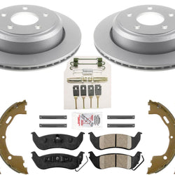 Pastillas de freno de disco trasero revestidas, zapatas de estacionamiento para Ford Ranger 2010-2011