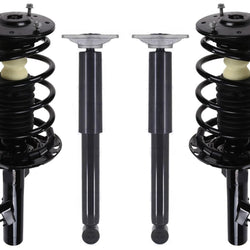 Front Complete Struts W/ Spring & Rear Complete Shocks For Volvo S80 2007-2016
