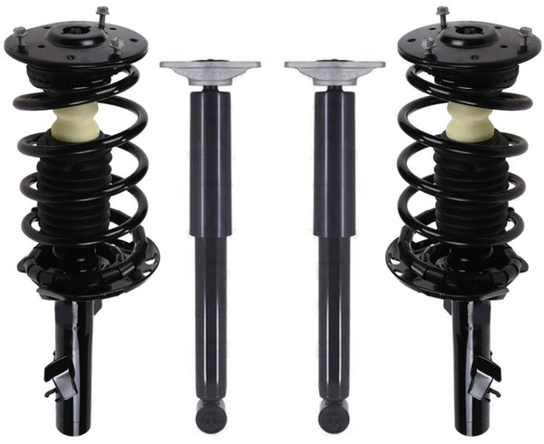 Front Complete Struts W/ Spring & Rear Complete Shocks For Volvo S80 2007-2016