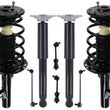 Front Struts W/ Spring & Rear Complete Shocks & Links For Volvo S80 2007-2016