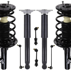 Front Struts W/ Spring & Rear Complete Shocks & Links For Volvo S80 2007-2016