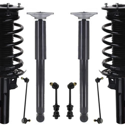 Front Struts W/ Spring & Rear Complete Shocks & Links For Volvo XC60 2010-2017