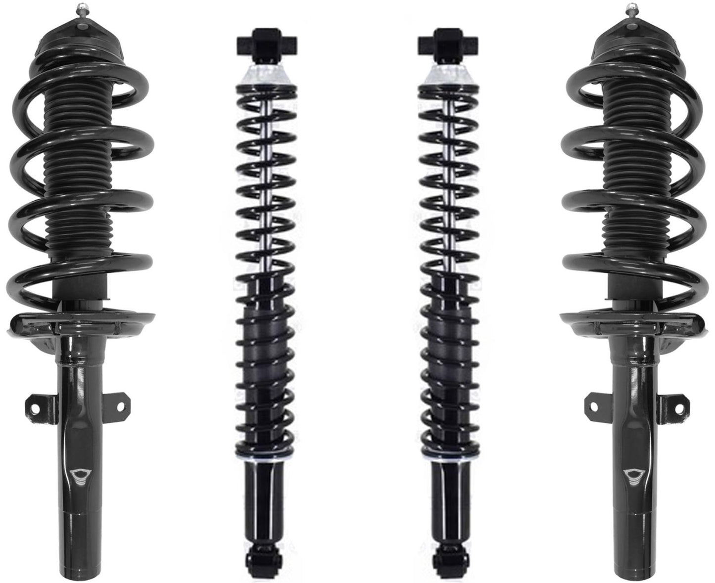 Puntales delanteros y amortiguadores traseros resistentes con resortes para Ford Transit-150 2015-2020