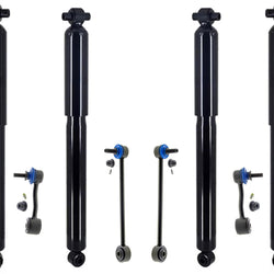 Front & Rear Shocks Absorber & Sway Bar Links For Jeep Wrangler 2.0L 2018-2023