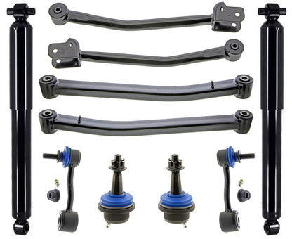 Steering Damper Shocks Control Arms Ball Joints & Links For Wrangler 2018-2024