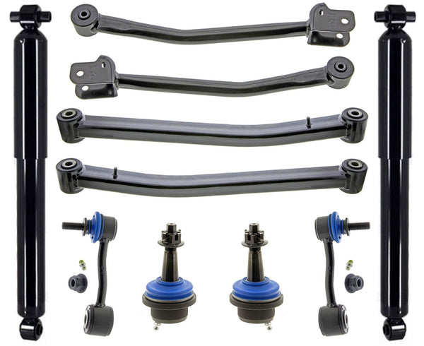 Front Shocks Control Arms Ball Joints & Links For Jeep Wrangler 2.0L 2018-2023