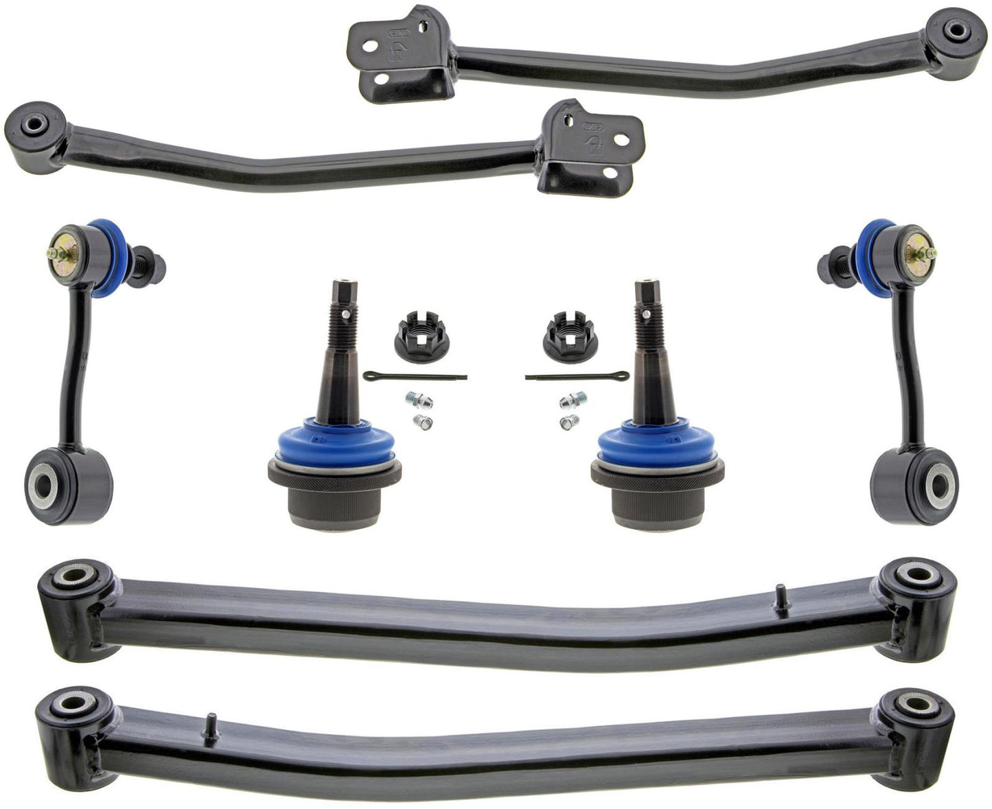 Front Shocks Control Arms Ball Joints & Links For Jeep Wrangler 2.0L 2018-2024