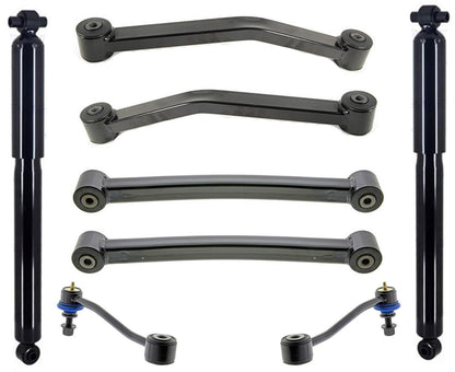 Brazos de control de amortiguador trasero y enlaces de barra estabilizadora para Jeep Wrangler 2018-2023