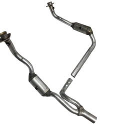 L&R Engine Pipe Y Catalytic Converters For 2010 2011 Jeep Wrangler 3.8L V6