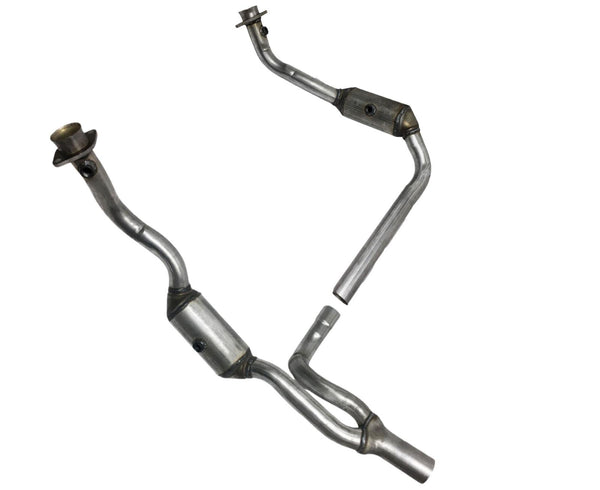 L&R Engine Pipe Y Catalytic Converters For 2010 2011 Jeep Wrangler 3.8L V6