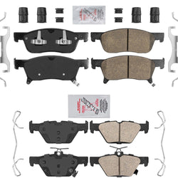 AmeriPro Premium Front + Rear Ceramic Brake Pads Fits 2019-2021 Subaru Ascent