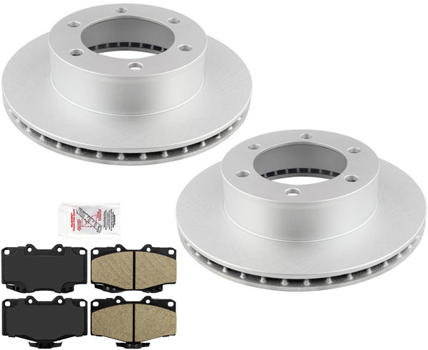 Heavy Duty Coated Brake Rotors & Pads for 1996-2002 Runner with 293MM Standard