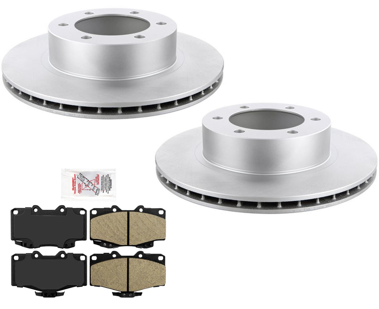 Heavy Duty Coated Brake Rotors & Pads for 1996-2002 Runner with 319MM Larger