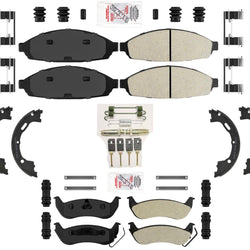 H/D Taxi Semi Metallic Brake Pads Parking for 06-11 Lincoln Town Car / No Limo