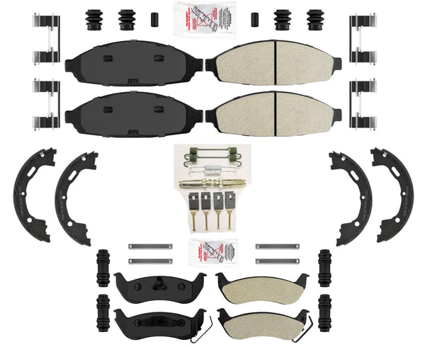 H/D Taxi Semi Metallic Brake Pads Parking for 06-11 Lincoln Town Car / No Limo