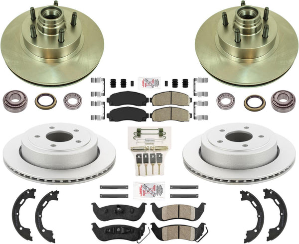 for 2010-2011 Ford Ranger Rear Wheel Drive Front Disc Brake Rotors Pads Bear