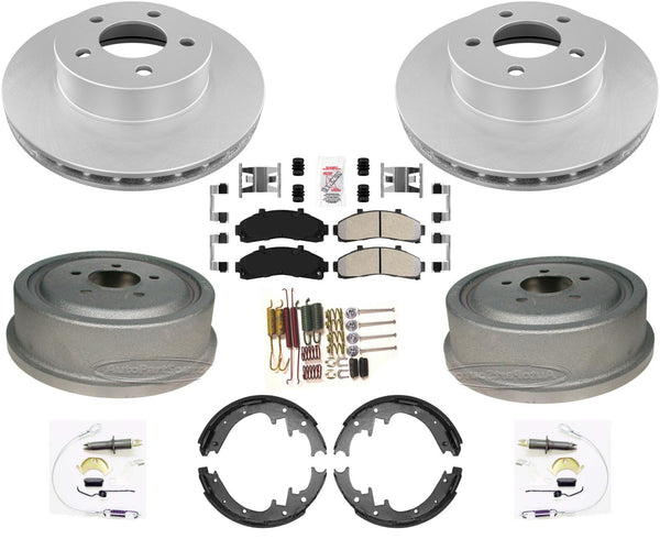 For Ford Ranger 1998-2002 4x4 4 Wheel Drive Rotors Drums Brake Pads Shoes