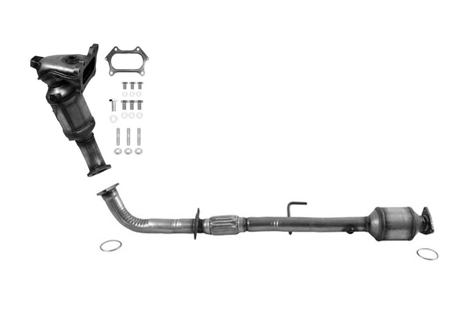 Convertidor catalítico delantero superior y trasero inferior para Honda Accord 2013-2017 2.4L