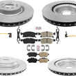 Front & Rear Disc Brake Rotors Ceramic Pads For Mercedes Benz GL350 2013-2016